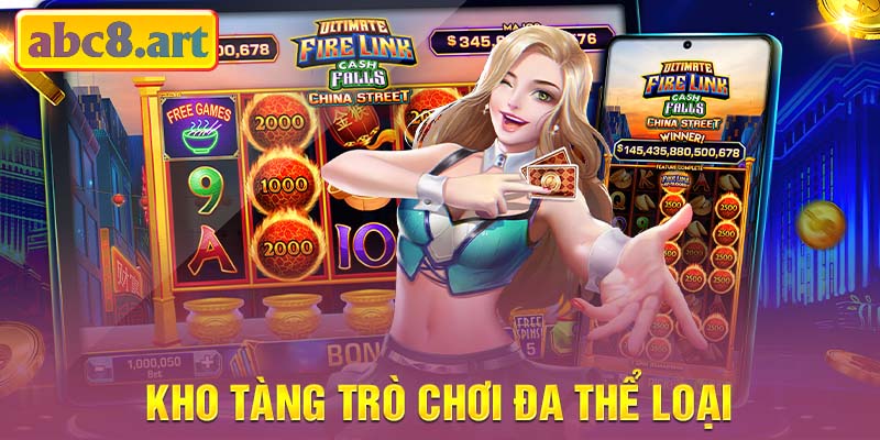 Kho tàng trò chơi đa dạng tại nổ hũ ABC8